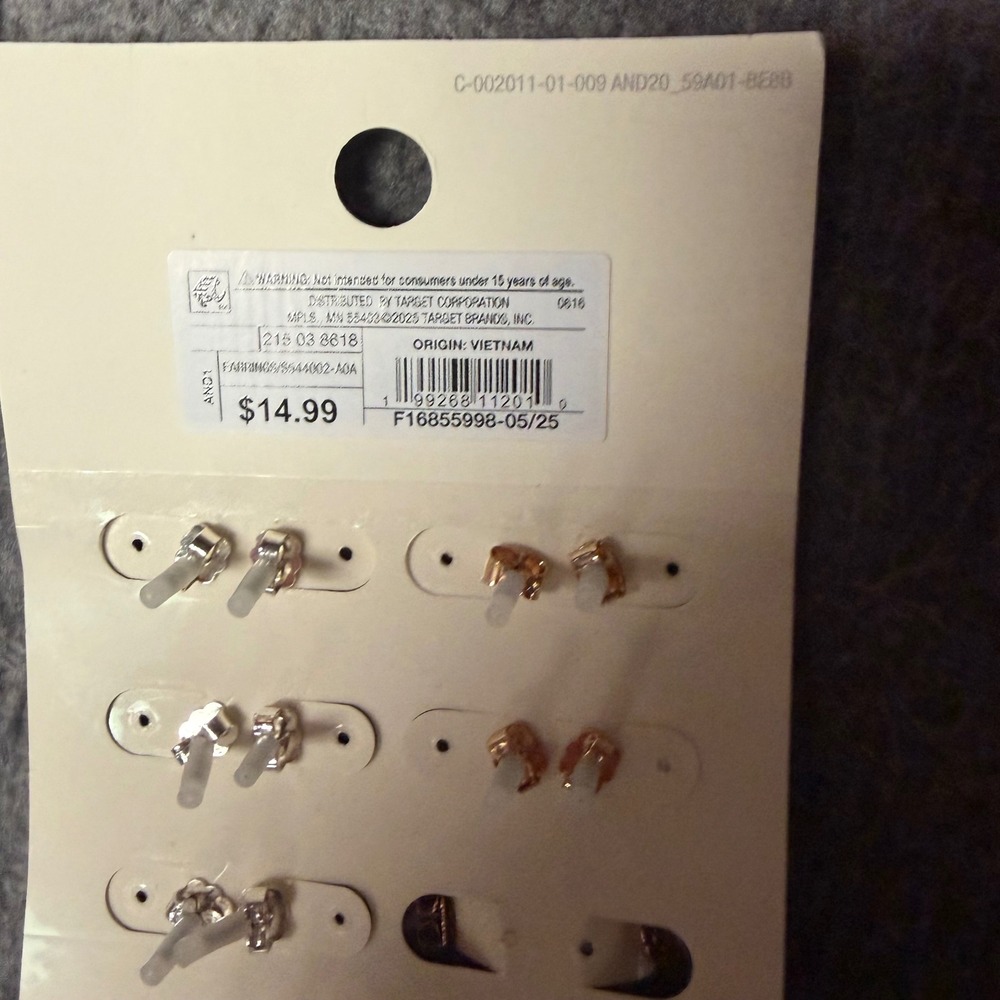 Wild Fable & A New Day Earring Set Bundle 30+ Pairs Gold Silver Tone Nickel Free - Picture 2 of 4